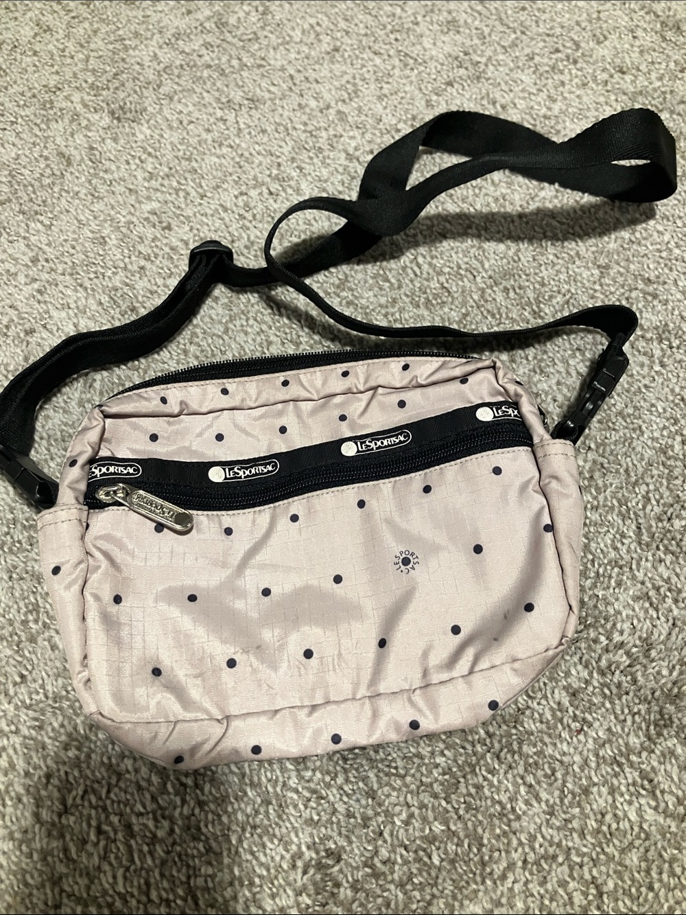 LE SPORTSAC CANDANCE CLOUD DOT CONVERTIBLE CROSSBODY/ BELT BAG